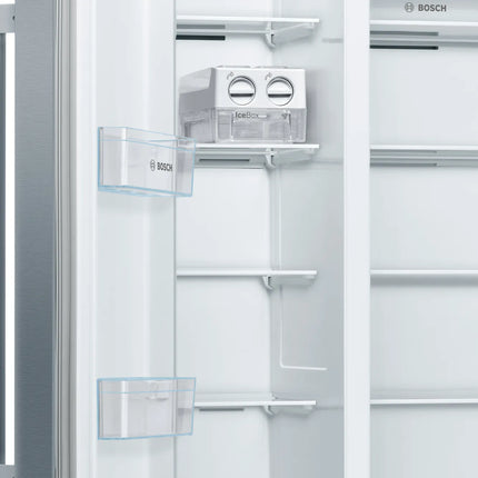 BOSCH 560L SIDE BY SIDE FRIDGE FREEZER SERIES 4 STAINLESS STEEL - KAN93VL30N