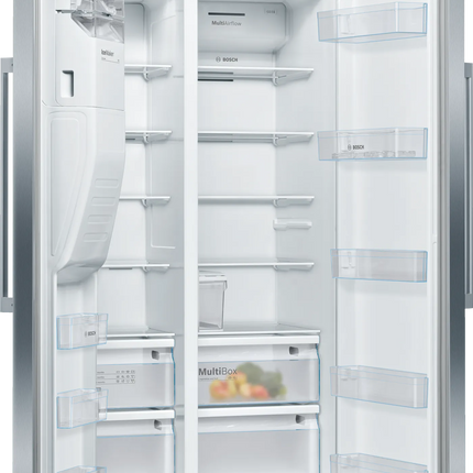 BOSCH 533L SIDE BY SIDE FRIDGE FREEZER WITH WATER DISPENSER SERIES 4 - KAI93VI304