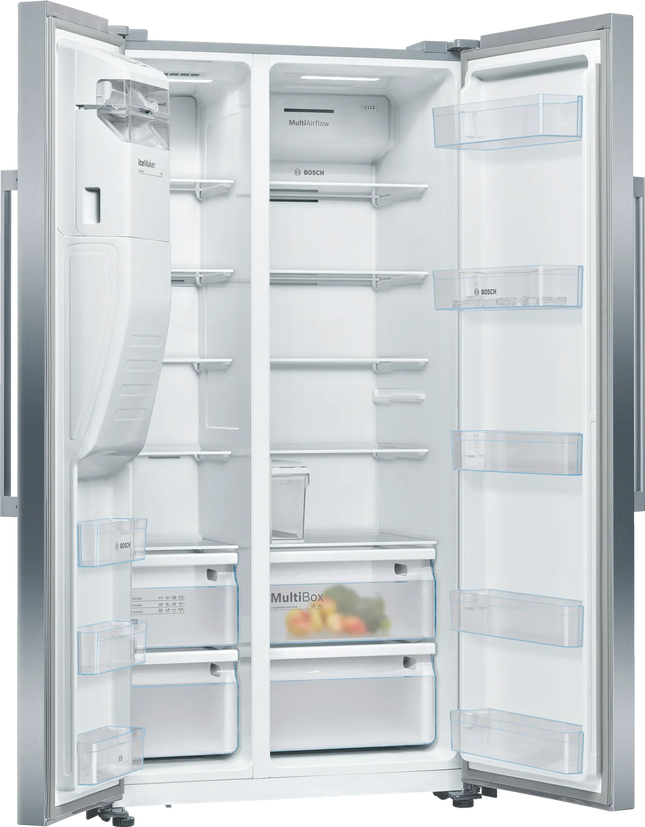 BOSCH 533L SIDE BY SIDE FRIDGE FREEZER WITH WATER DISPENSER SERIES 4 - KAI93VI304