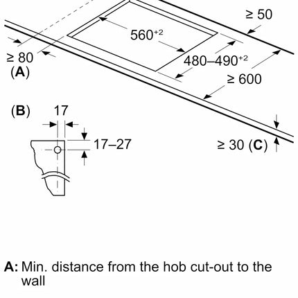 BOSCH 60CM GAS HOB STAINLESS STEEL SERIES 2 - PBP6C5K60M