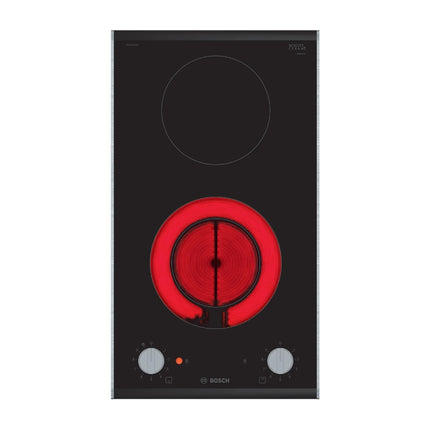 Bosch 30cm Domino Electric Hob Series 2 Black Glass (PKF375CA2E)
