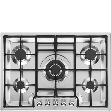 SMEG 70CM CLASSIC 5 BURNER GAS HOB - PGF75SA