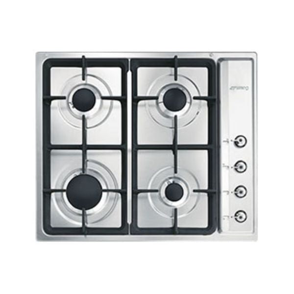 SMEG GAS HOB 60CM STAINLESS STEEL 4 BURNER - PS60GHC
