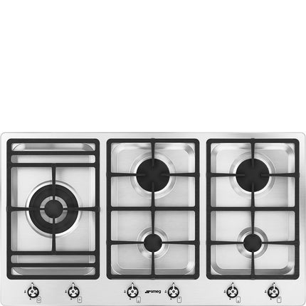 SMEG 90CM 5 BURNER GAS HOB - PS906SA2