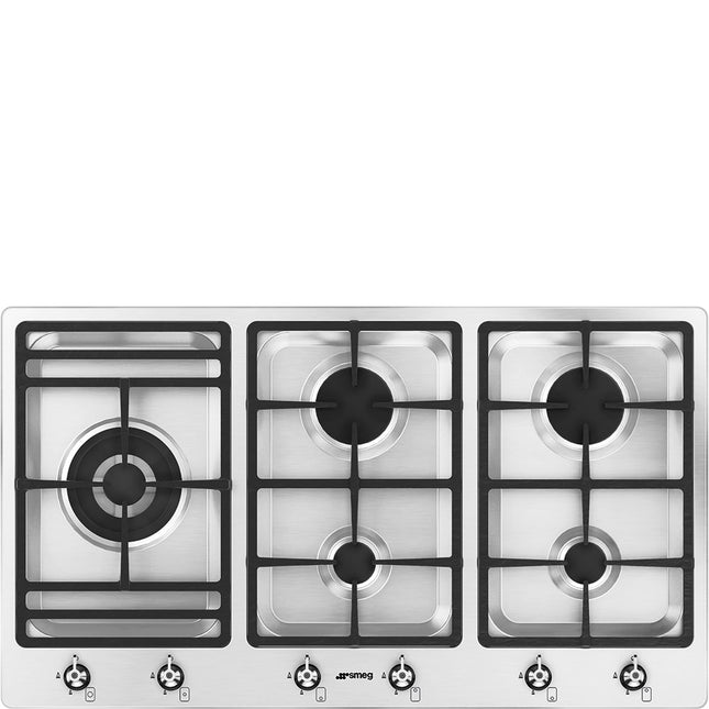 SMEG 90CM 5 BURNER GAS HOB - PS906SA2