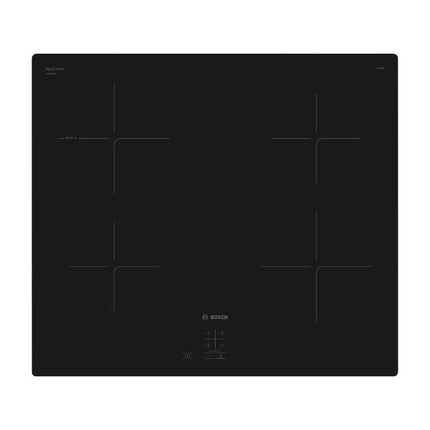 BOSCH 60CM INDUCTION HOB SERIES 2 BLACK GLASS - PUG61KAA5E