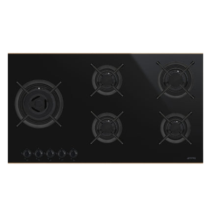 SMEG 90CM DOLCE STILL NOVO  GAS ON GLASS HOB - PV695LCNR