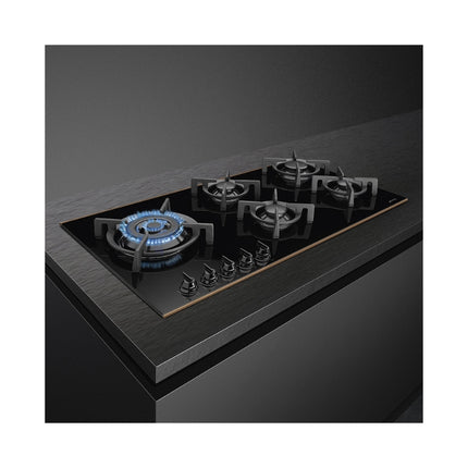 SMEG 90CM DOLCE STILL NOVO  GAS ON GLASS HOB - PV695LCNR