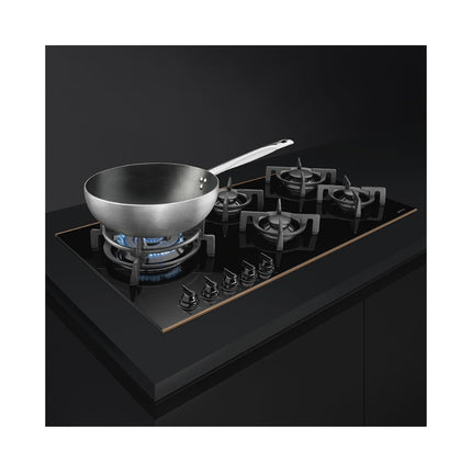 SMEG 90CM DOLCE STILL NOVO  GAS ON GLASS HOB - PV695LCNR