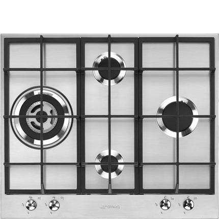 SMEG 60CM GAS HOB 4 BURNER STAINLESS STEEL- PX364LSA