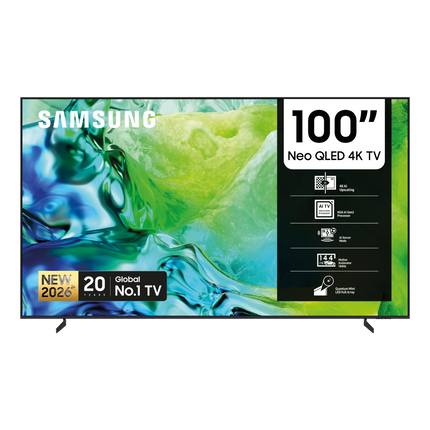 Samsung 100 Inch Neo QLED QN80H 4K Vision AI Smart TV (2026) - QA100QN80HUXXA