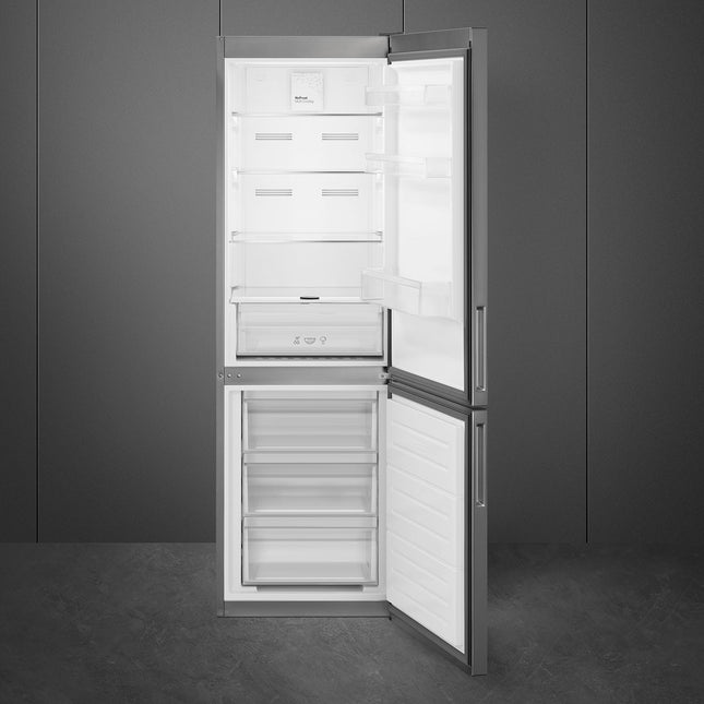 SMEG 324L FRIDGE/FREEZER FROST FREE SILVER - RC33SNZA