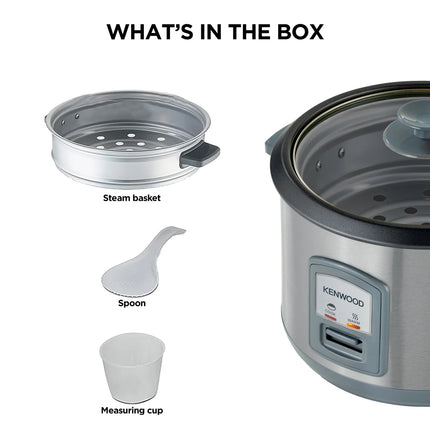 Kenwood 1.8L Stainless Steel Rice Cooker & Steamer – RCM45.000SS