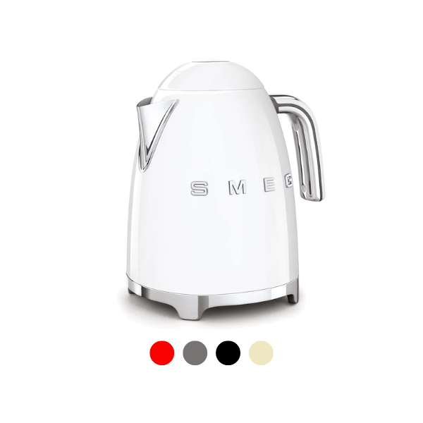 SMEG KETTLE 1.7L RETRO WHITE KLF03WHSA