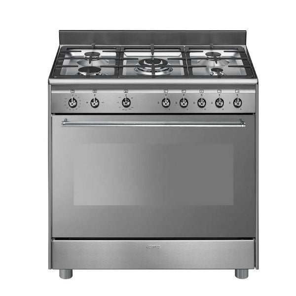 SMEG 90CM FULL GAS COOKER CONCERT STAINLESS STEEL - SSA91GGX9