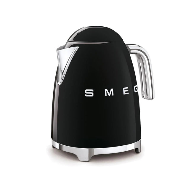 SMEG RETRO 1.7L KETTLE & SMEG 2 SLICE TOASTER BLACK COMBO - KLF03BLSA + TSF02BLSA