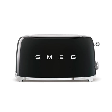 SMEG RETRO 1.7L KETTLE & SMEG 2 SLICE TOASTER BLACK COMBO - KLF03BLSA + TSF02BLSA