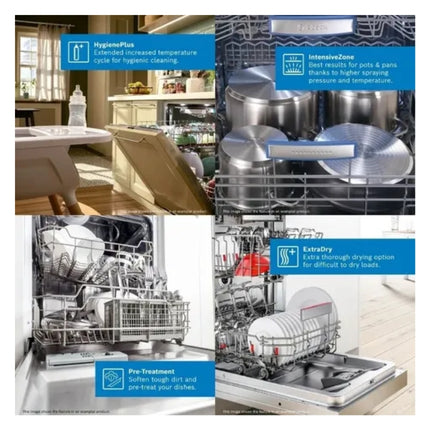 BOSCH 6 SERIES 13 PLACE DISHWASHER STAINLESS STEEL - SMS6HMI04Z