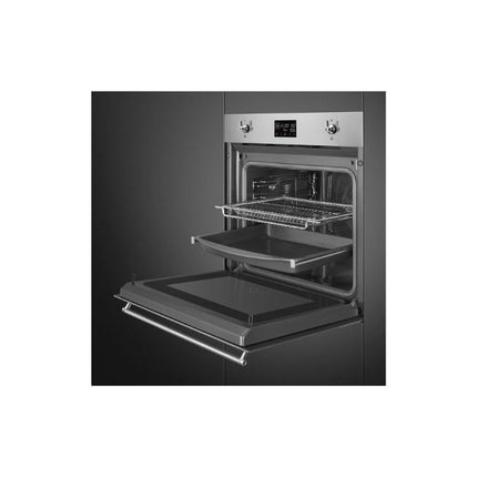 SMEG 60CM CLASSIC COMBINATION MICROWAVE OVEN - SO6302M2X