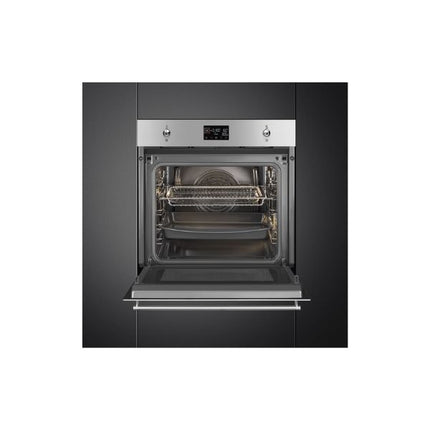 SMEG 60CM CLASSIC COMBINATION MICROWAVE OVEN - SO6302M2X