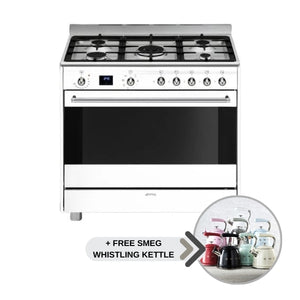 SMEG CONCERT GAS-ELECTRIC COOKER - SSA91MAWH2