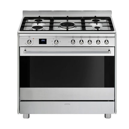 SMEG 90CM CONCERT GAS ELECTRIC COOKER STAINLESS STEEL - SSA91MAX2