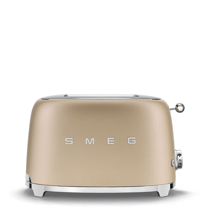 SMEG 2 SLICE MATT CHAMPAGNE RETRO TOASTER - TSF01CHMSA