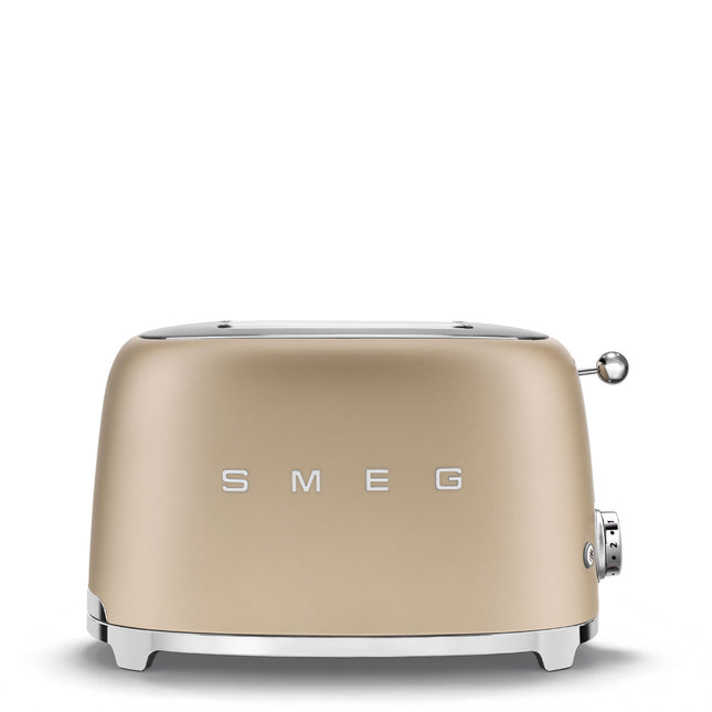 SMEG 2 SLICE MATT CHAMPAGNE RETRO TOASTER - TSF01CHMSA
