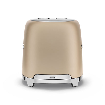 SMEG 2 SLICE MATT CHAMPAGNE RETRO TOASTER - TSF01CHMSA