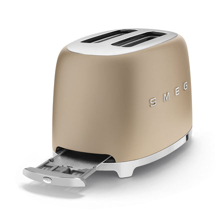 SMEG 2 SLICE MATT CHAMPAGNE RETRO TOASTER - TSF01CHMSA