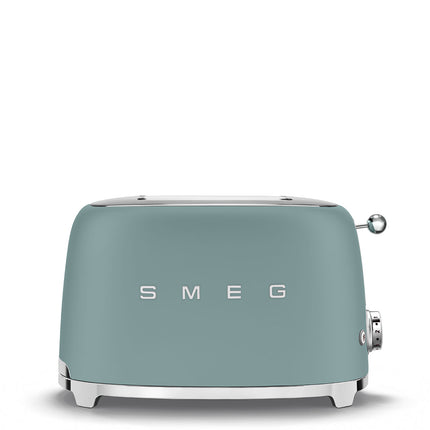 SMEG 2 SLICE MATT EMERALD GREEN RETRO TOASTER - TSF01EGMEU