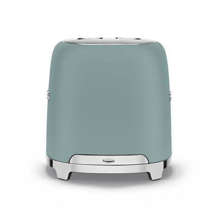 SMEG 2 SLICE MATT EMERALD GREEN RETRO TOASTER - TSF01EGMEU