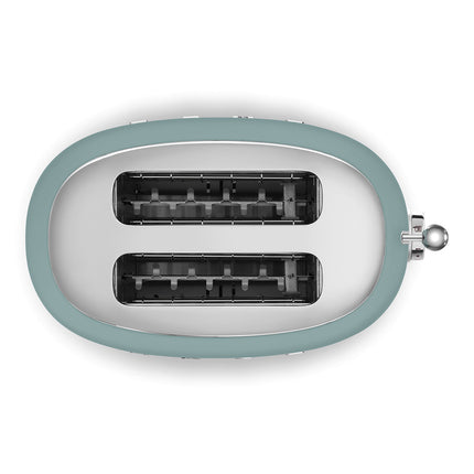 SMEG 2 SLICE MATT EMERALD GREEN RETRO TOASTER - TSF01EGMEU