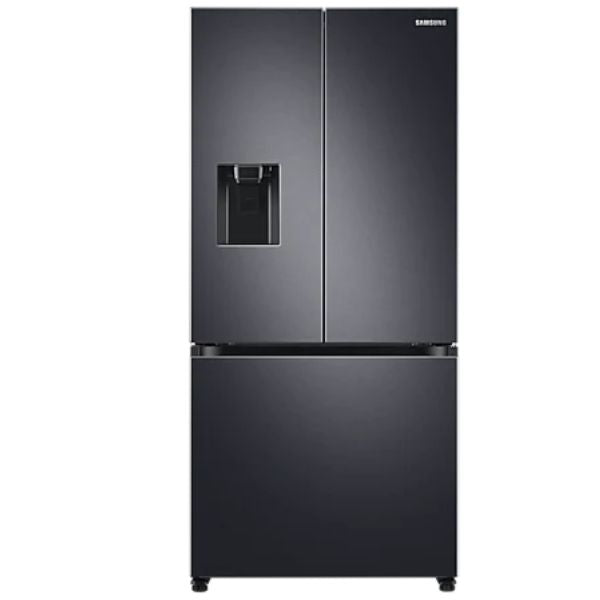 SAMSUNG 470L FRENCH DOOR FRIDGE FREEZER 470L WITH TWIN COOLING GENTLE BLACK - RF49A5202B1