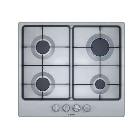 BOSCH 60CM GAS HOB SERIES 4 STAINLESS STEEL - PGP6B5B62Z