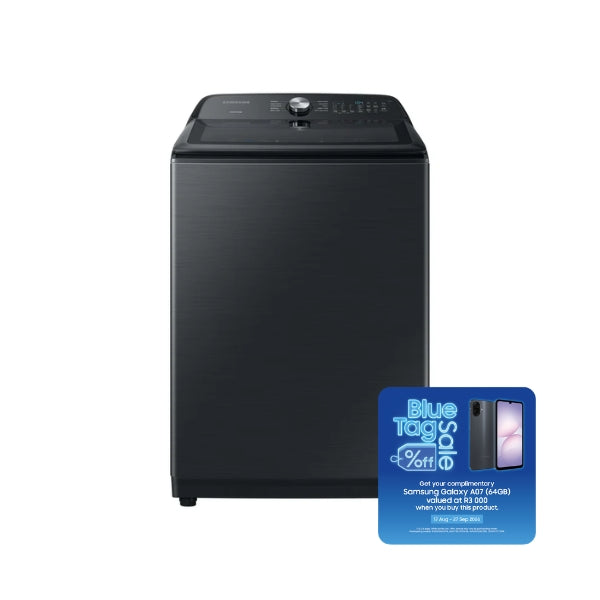 SAMSUNG 27KG TOP LOADER WITH BUBBLESTORM BLACK CAVIAR - WA27B8375GV