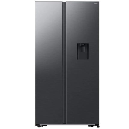 SAMSUNG 560L SIDE BY SIDE FRIDGE FREEZER NON PLUMBED WATER DISPENSER GENTLE MATT BLACK - RS57DG4100B4FA