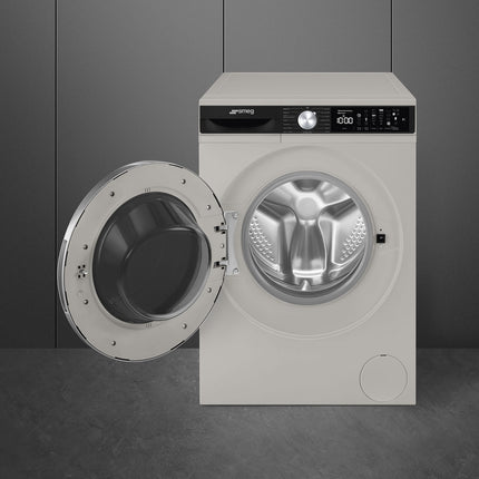 SMEG 8KG WASHING MACHINE WITH STEAM PROGRAM SILVER - WM3T84SSA
