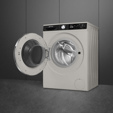 SMEG 8KG WASHING MACHINE WITH STEAM PROGRAM SILVER - WM3T84SSA