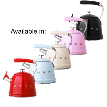 SMEG 2.3L WHISTLING KETTLE RED - CKLW2001RD