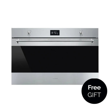 SMEG 90CM 129L OVEN CLASSICA ELECTRIC THERMO- VENTILATED - SF9390X1SA