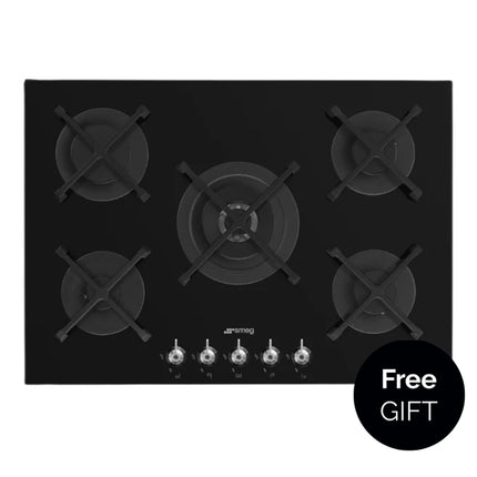 SMEG 72CM CLASSIC GAS ON GLASS HOB - PV375NSA2