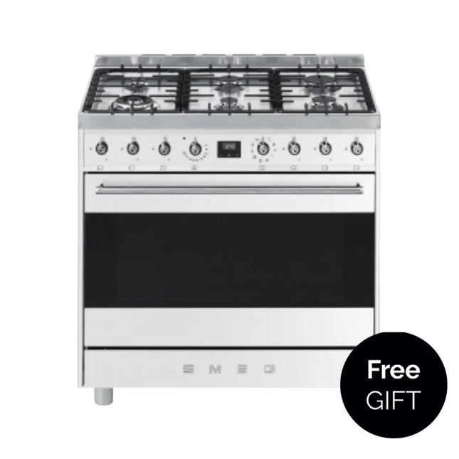 SMEG SYMPHONY GAS-ELECTRIC COOKER - C9MAXSSA2 - WHITE