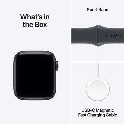 Apple Watch SE (3rd Gen) GPS + Cellular 40mm Midnight Aluminium Case with Midnight Sport Band M/L (MEPC4AF/A)