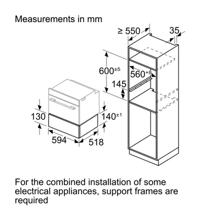 BOSCH WARMER DRAWER SERIES 8 14CM - BIC7101B1