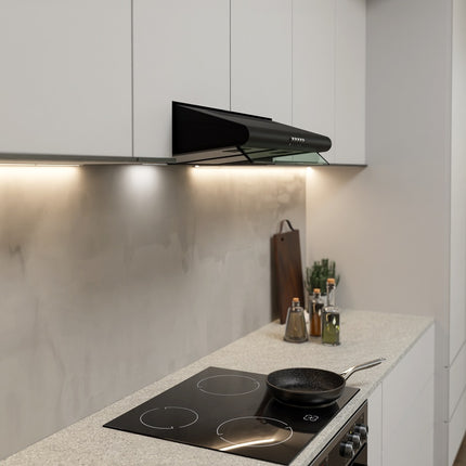 Falco 60cm Traditional Cooker Hood Black – FAL-60-MH10BLL