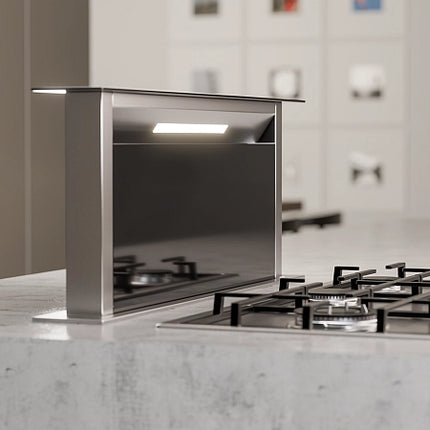 Falco 90cm Black Glass Downdraft Extractor – FAL-90-DDG-BG