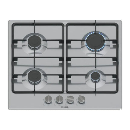BOSCH 60cm COMBO GAS HOB + CANOPY HOOD EXTRACTOR + BUILT-IN 60CM OVEN - PGP6B5K60Z + DLN53AA50 + HBF010BRIZ
