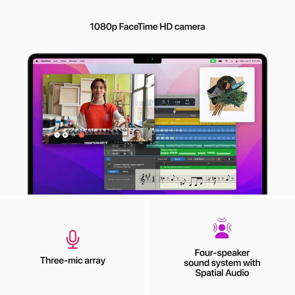 Apple 13-inch MacBook Air: Apple M2 chip with 8-core CPU and 8-core GPU, 16GB, 256GB - Space Grey - MC7U4ZE/A