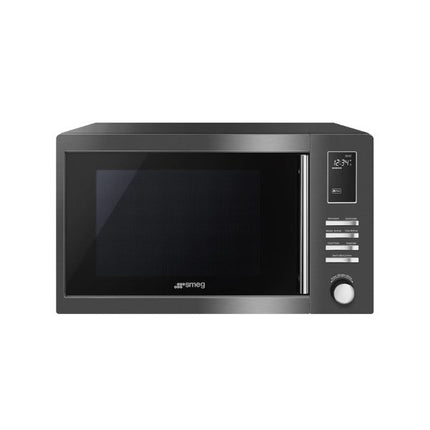 SMEG 25L MICROWAVE WITH GRILL DARK INOX COUNTERTOP - MOE25B